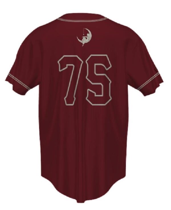 LTA Burgandy Baseball Jersey - Image 2