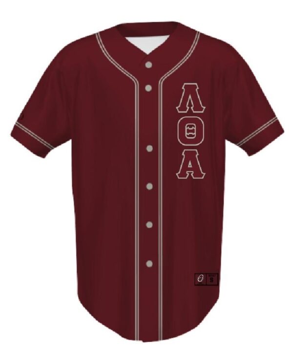 LTA Burgandy Baseball Jersey